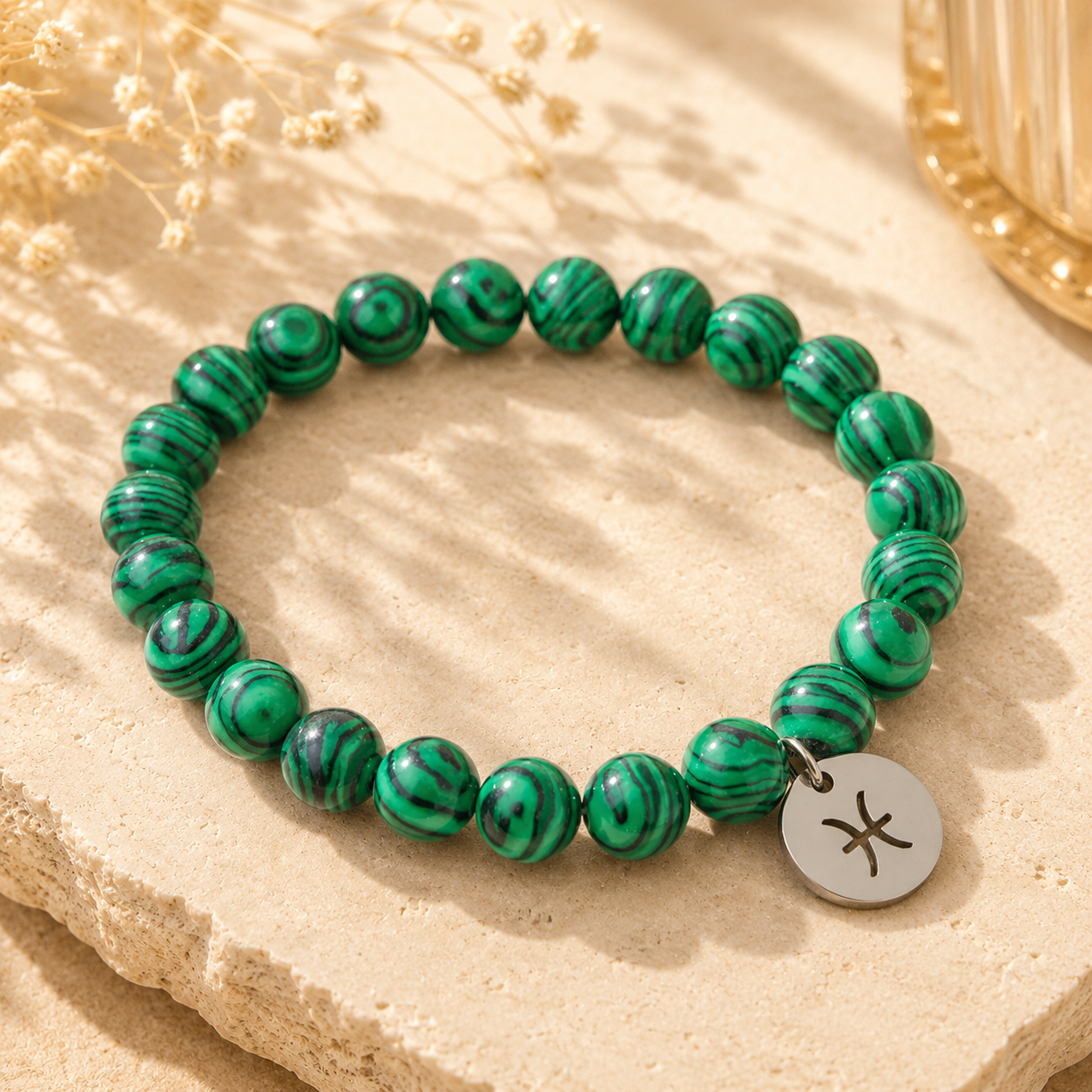 Pisces Crystal Bracelet for Intuition, Compassion & Inner Peace