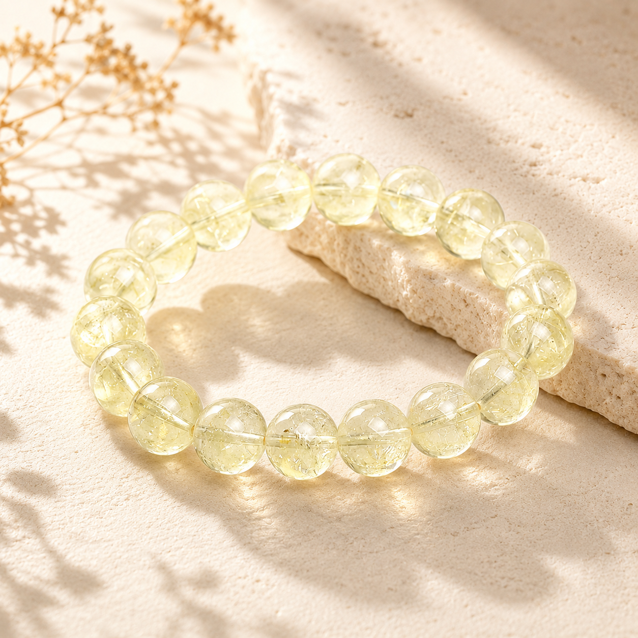 The Lemon Moonlight Azeztulite Crystal Bracelet
