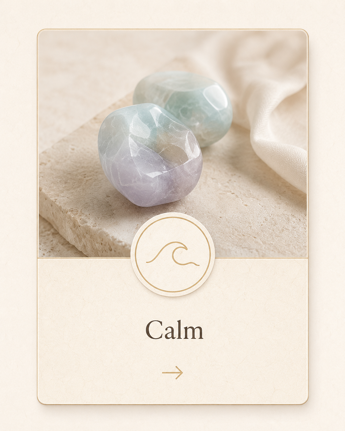 Calm crystal bracelets for inner peace, emotional balance, and daily intention