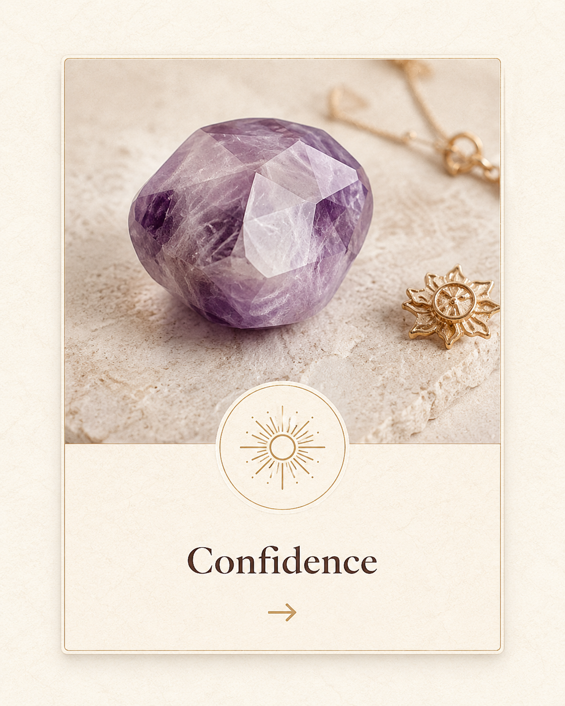 Confidence crystal bracelets for courage, self-trust, and personal power